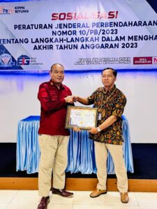 Lembaga Pemasyarakatan Kelas llB Bitung, Menerima Penghargaan KPPN BITUNG ( IKPA ) Kategori Sempurna Triwulan lll Tahun 2023