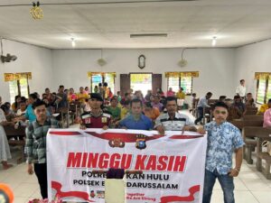 Wujudkan Situasi Aman Dan Kondusif, Polres Rohul Beserta Polsek Jajaran Gelar Program Minggu Kasih Presisi