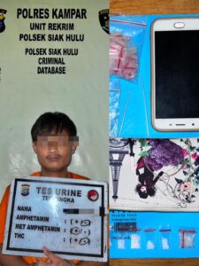 Lagi, Polsek Siak Hulu Grebek Rumah Pengedar Narkoba di Desa Pandau Jaya