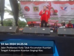 Masyarakat Memadati Water Park Kampanye Pemenangan Ganjar-Mahfud Kuantan Singingi.