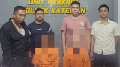 Tim Polsek Kateman Berhasil Amankan 4 Orang Pengedar Narkoba di Wilayah Hukumnya, Salah Satu Anak dan Ayah