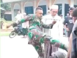 Tragis Vidio Viral Jadi Tontotan Warga Net Oknum TNI Tendang Pengendara Sepeda Motor Yang Menabraknya, Bonceng Istri Sedang Hamil