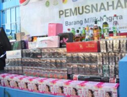 Bea Cukai Sulawesi Utara Musnahkan Barang Ilegal Total Nilai Jual Miliyaran Rupaih