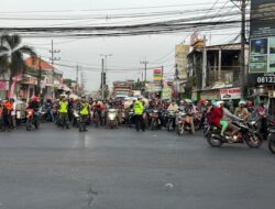 Polresta Sidoarjo Amankan Jalur Tour de Panderman 2024 Warga Antusias Suport Para Pembalap