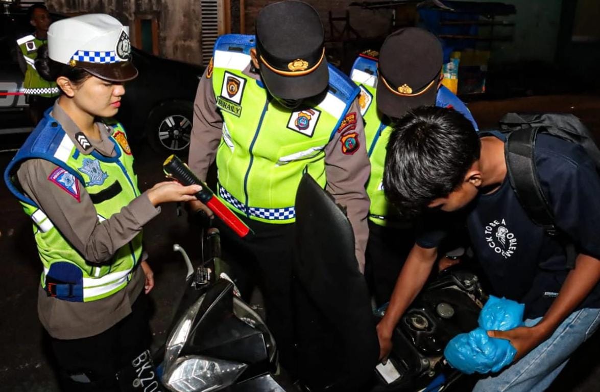 42 Sepeda Motor Terjaring Dalam Patroli Polres Tebing Tinggi