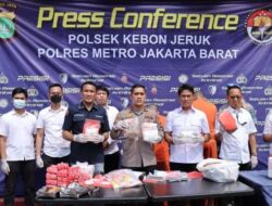 Polsek Kebun Jeruk Berhasil Amankan 2 Residivis Serta Sita 6,6Kg dan Tembakau Sintetis.