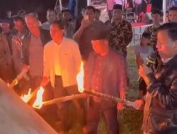 Bupati dr H Suhardiman Amby Melayur Jalur Pendekar Panjang Bukit Siguntur di Pisang Berebus