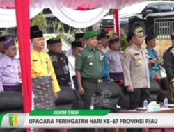 Peringati HUT Provinsi Riau Ke-67, Pemkab Kuansing Adakan Upacara