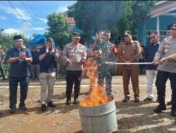 Pemusnahan Kertas Suara Rusak Pilkada Tahun 2024 di Gelar KPU Kota Padangsidimpuan