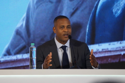 Ket foto Siaran Pers Patrick Kluivert Resmi Pelatih Timnas Indonesia sampe 2027